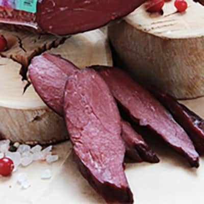 Мясо горячего копчения. Оленина